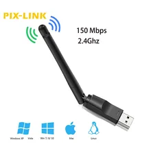 Carte réseau WiFi sans fil USB 2.0 150M 802.11 b/g/n LAN, adaptateur antenne rotative pour ordinateur portable, Mini Dongle Wi Fi MT7601