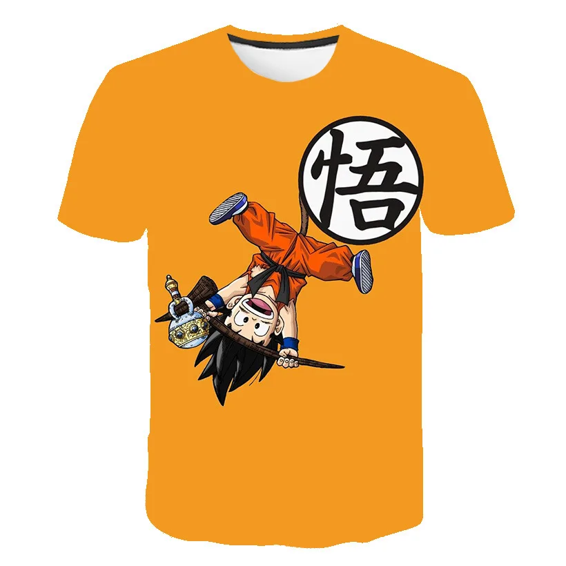 Cool Goku Dragon Ball Z 3d T Shirt Summer Fashionable Short Sleeve Tee Tops Children Anime DBZ Harajuku T-Shirts Kid Boys Anime