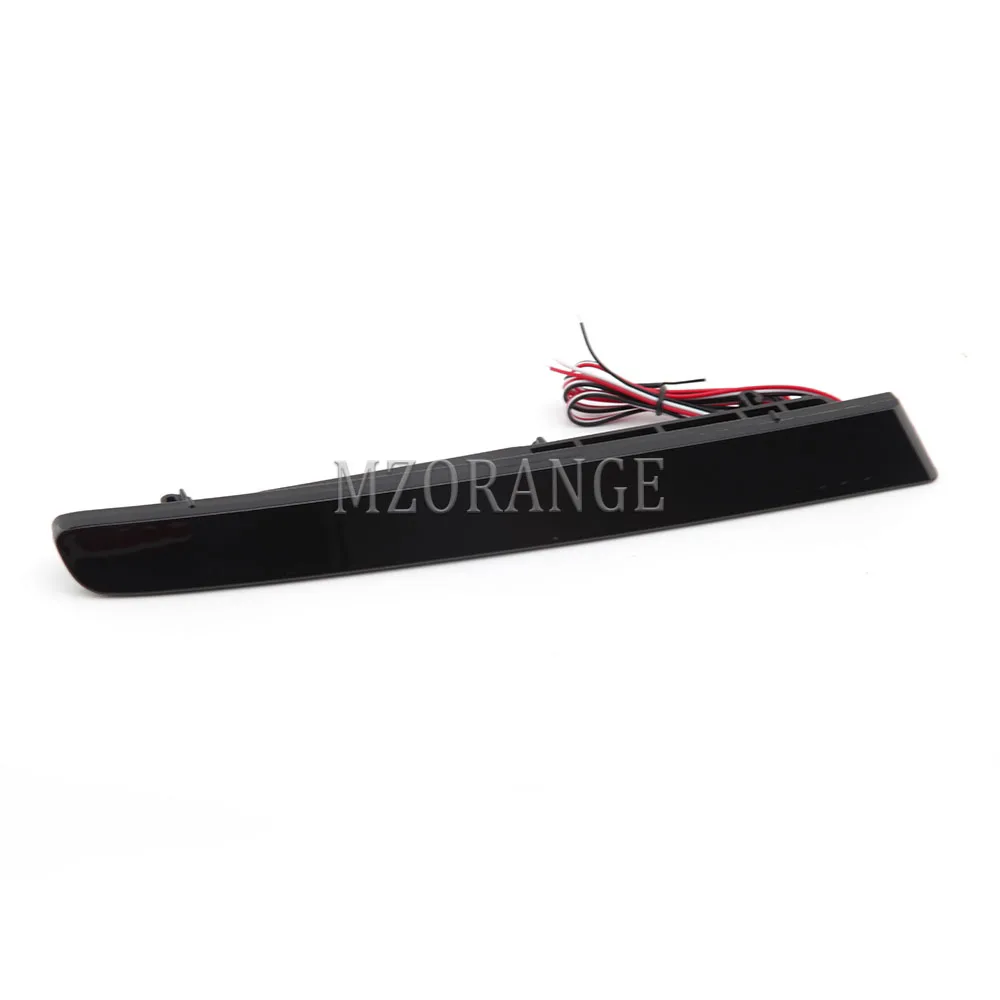 1 Pair Smoky Black  LED Rear Bumper Reflector Light For Ford Explorer 2011-2015 Fog Lamp Tail Brake Light Car Accessories