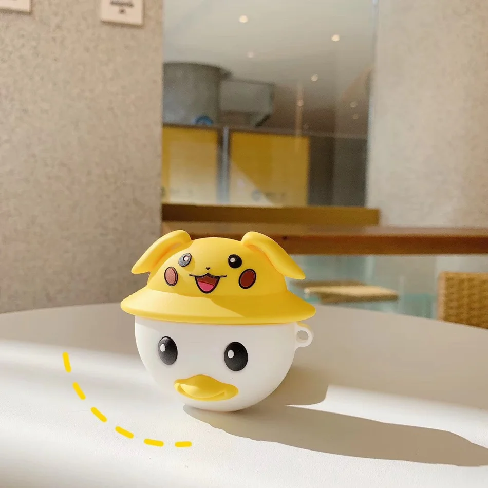 1211P 3D чехол для наушников для Airpods Pro Чехол Силиконовый Медведь Кролик свинья собака Мультяшные наушники/Earpods чехол для Apple Air pods Pro 3 Чехол - Цвет: 1211P