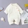 Baby Rompers Long Sleeve Winter Warm Knitted Infant Kids Boys Girls Jumpsuits Toddler Sweaters Outfits Autumn Children's Clothes ► Photo 1/6
