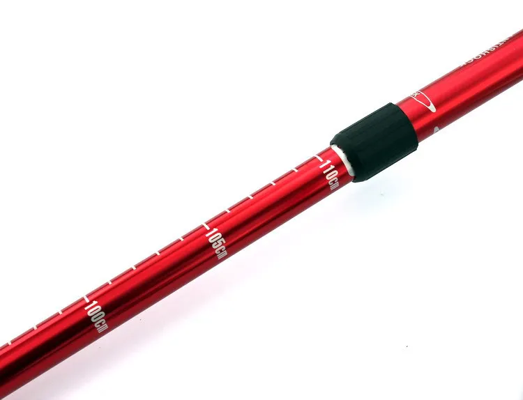 Cleye Aluminium Alloy Shock Absorbers Three-section Straight Handle Alpenstock Wand Outdoor Hiking Travel Supplies Manufacturers
