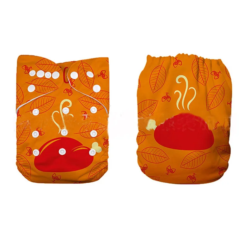 Новые детские подгузники на Хэллоуин, цифровые тканевые подгузники для детей, рождественский подарок, моющийся тканевый подгузник с карманом - Цвет: WA036PS04