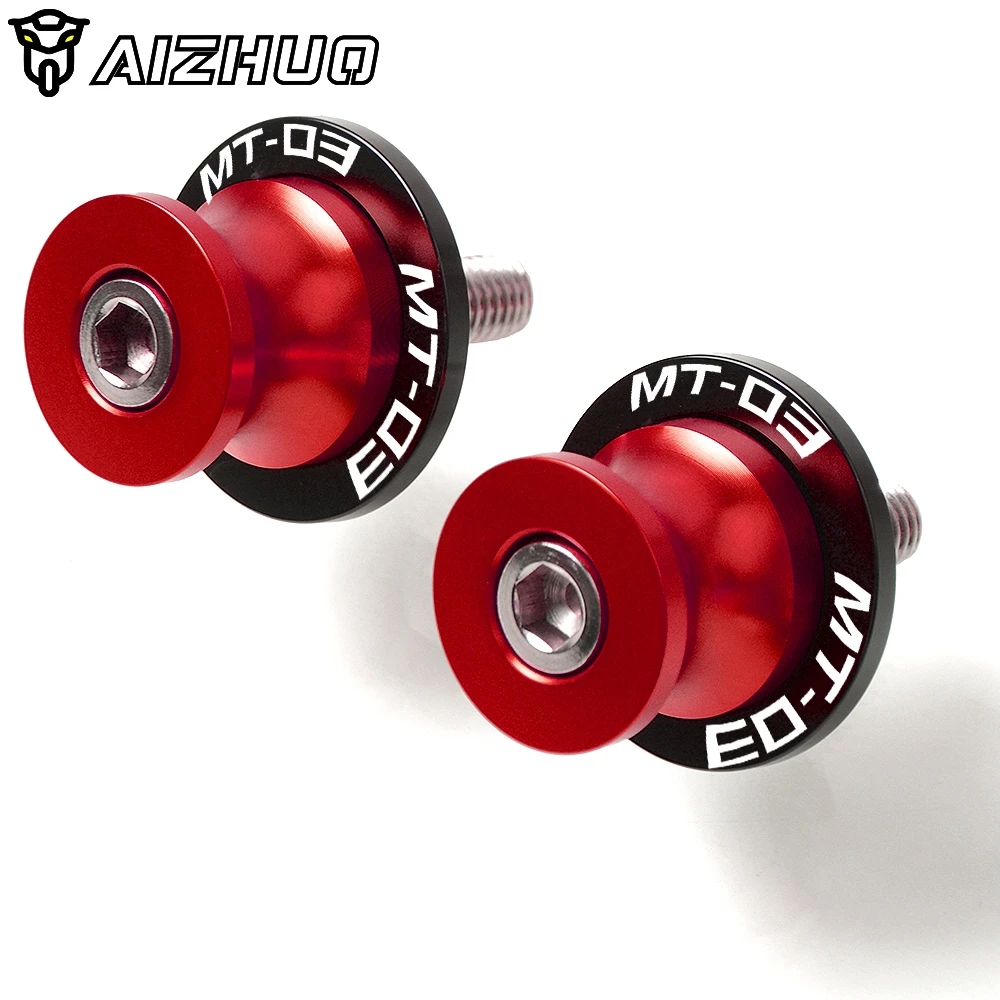 M6 6 мм МОТОЦИКЛ маятник ползунок катушки для Yamaha MT-03 MT03 MT 03 2006- 2010 2011 2012 2013 - Color: 6mm red