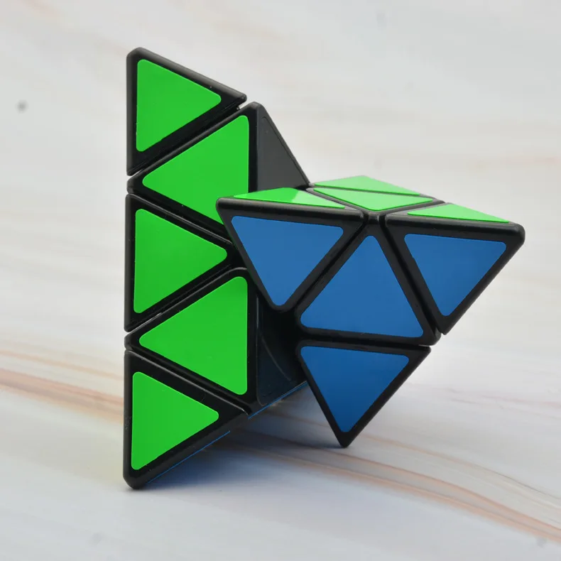 QiYi QiMing черный вариант Скорость куб 3x3 Пирамида Профессиональный инструмент для открывания Быстрый Твист Треугольники магический куб обучающий игрушки