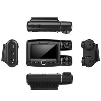 

T6 WiFi Night Vision Rotatable Double Recording HD Dual Car DVR Dash Camera APP Loop Recording 24H Park Monitoring HDCar DashCam