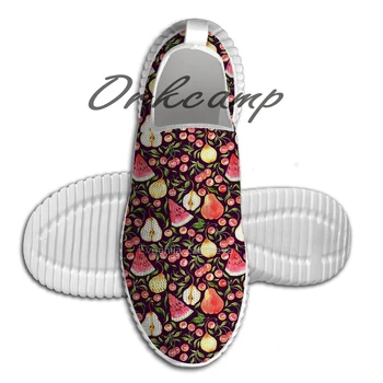 

Sport Running Shoes Watercolor Watercolor fruits Light Weight Walking Shoes Breathable Mesh Yoga Shoes