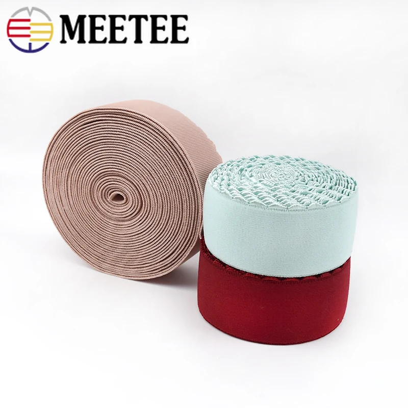 Meetee 3 метра 40 мм замшевый кружевной эластичный пояс из полиэстера нижнее белье