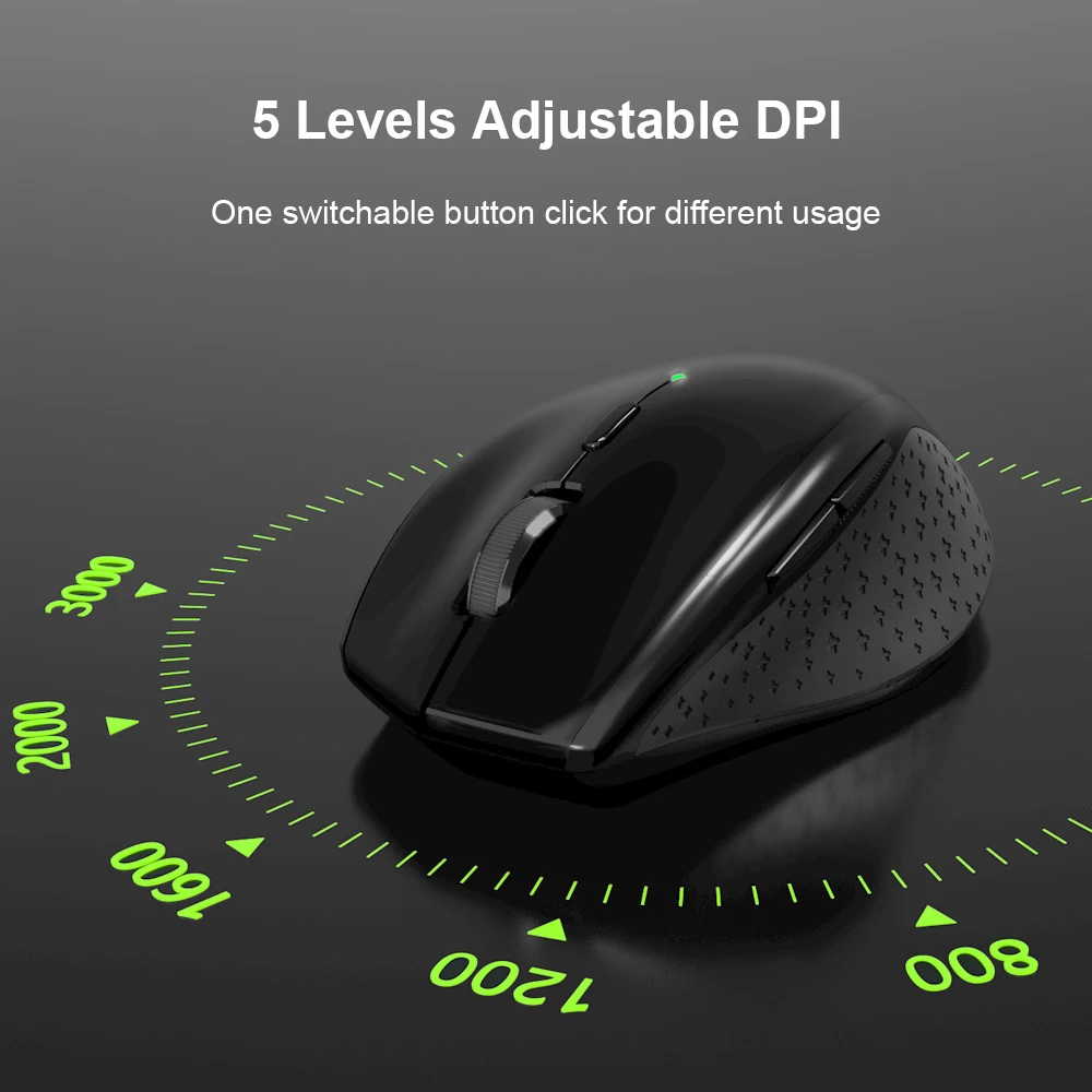 TeckNet мыши 2 4 ГГц Беспроводной Мышь Тихая Кнопка с USB нано приемник для портативных