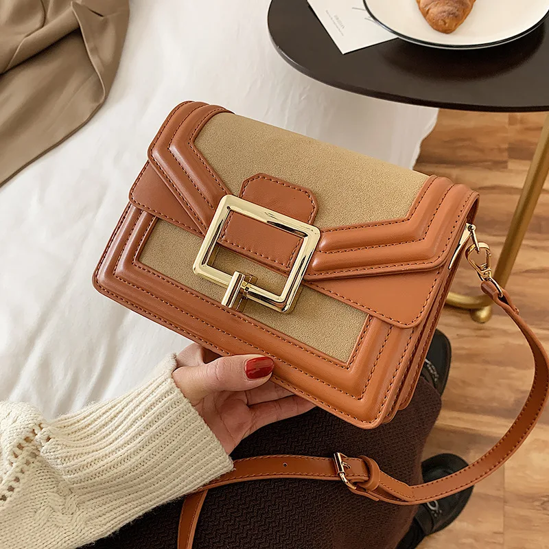 

New 2021 Fashion Women PU Leather Shoulder Cross Body Bags Vintage Female Purses Shopping Messenger Bag Handbag For Girls
