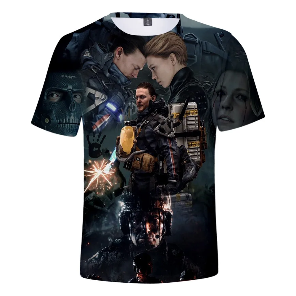

Death Stranding T-shirt Cosplay Costume 3D digital printed short-sleeved T-shirt For Women Men
