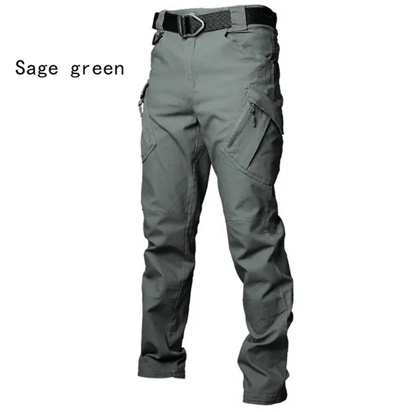 Sage green Мужские Съемные быстросохнущие штаны, съемные брюки, дышащий Ультра светильник, переключение между короткими и длинными брюками - Цвет: Sage green
