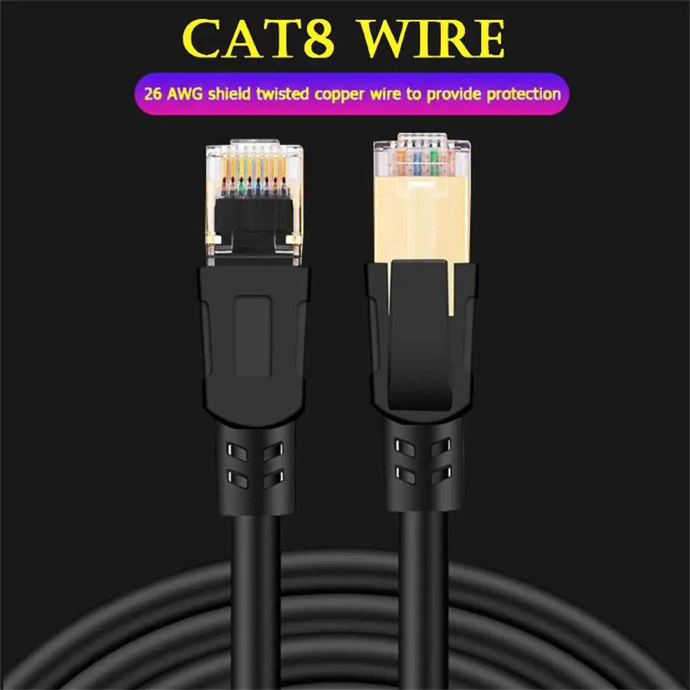 Cat8 Ethernet кабель RJ 45 сетевой Lan RJ45 Соединительный шнур 25/40 Гбит/с для маршрутизатора