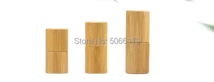 Крошечные 1ml2ml3ml мини пустой бамбуковый макияж стеклянная с роликом пробный флакон духов Косметика ароматерапия эфирное масло бамбуковый контейнер