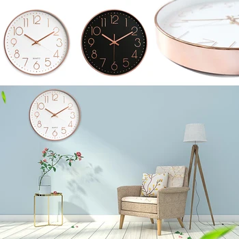 

Creative fashion living room three-dimensional digital scale large wall clock modern design mute wall watch creative quartz ston