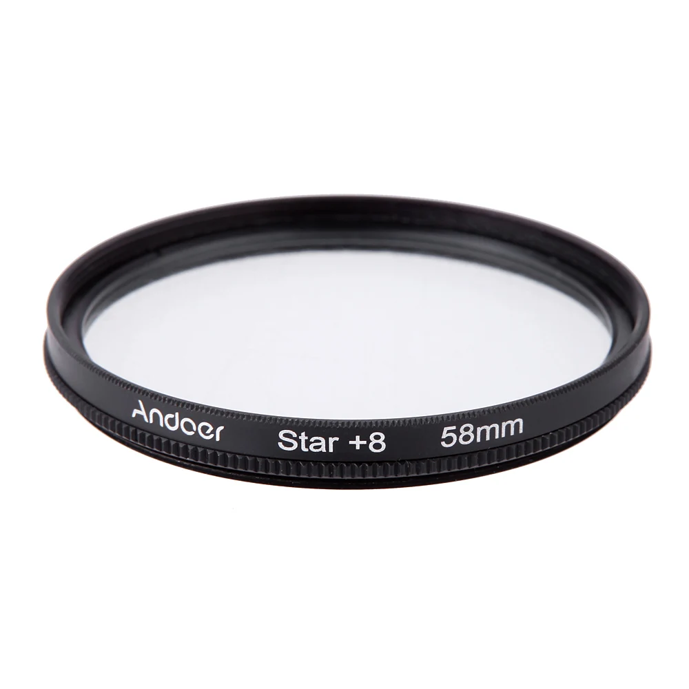 Andoer 58mm UV+ CPL+ насадочная линза+ 4+ звезда 8-точечный фильтр круговой фильтр комплект круговой поляризатор фильтр крупного плана Макросъемка для DSLR Камера