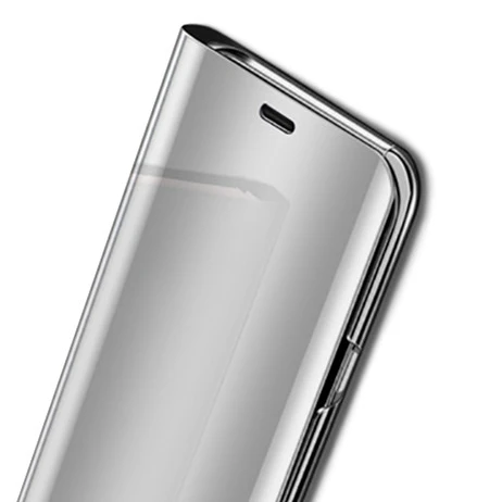 Silver Зеркальный флип-чехол для redmi note 8 t, чехол-книжка redmi on note8t, кожаный чехол для телефона s для xiaomi radmi note 8 t t8, чехол - Цвет: Silver