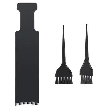 

3pcs Long Board Hair Coloring Comb Hairbrush With Brushes For Dyeing DIY Hairdressing Tint Hair Brush Tool (As Shown)