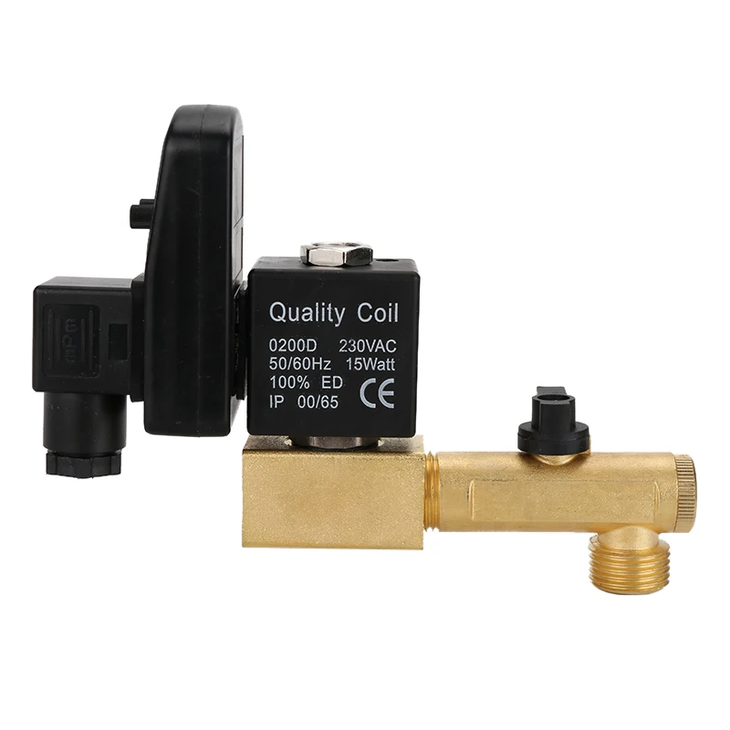 1/2 &quotAC220V 1.6Mpa электронный сливной клапан Временный Воздушный компрессор бензобак