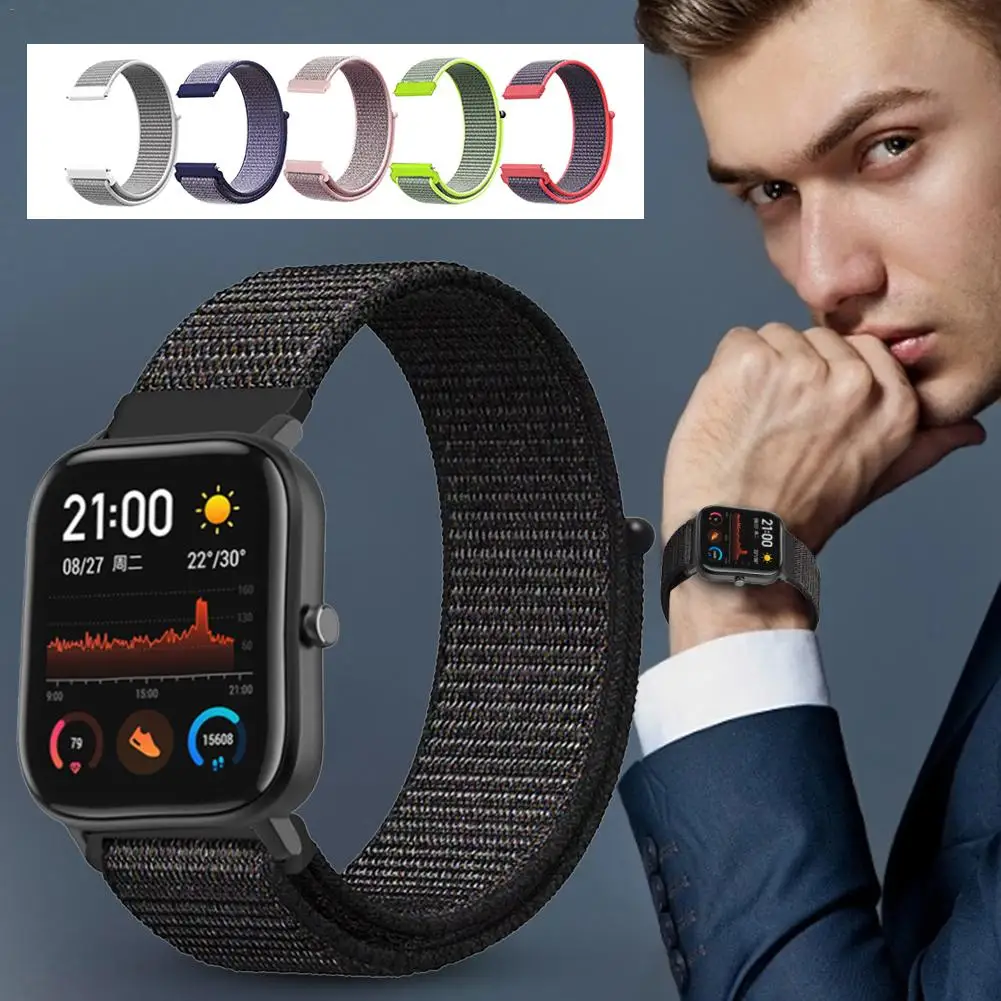 Нейлоновый ремешок для amazfit GTS 20 мм Смарт-часы сменный ремешок на запястье для amazfit GTS спортивный ремешок