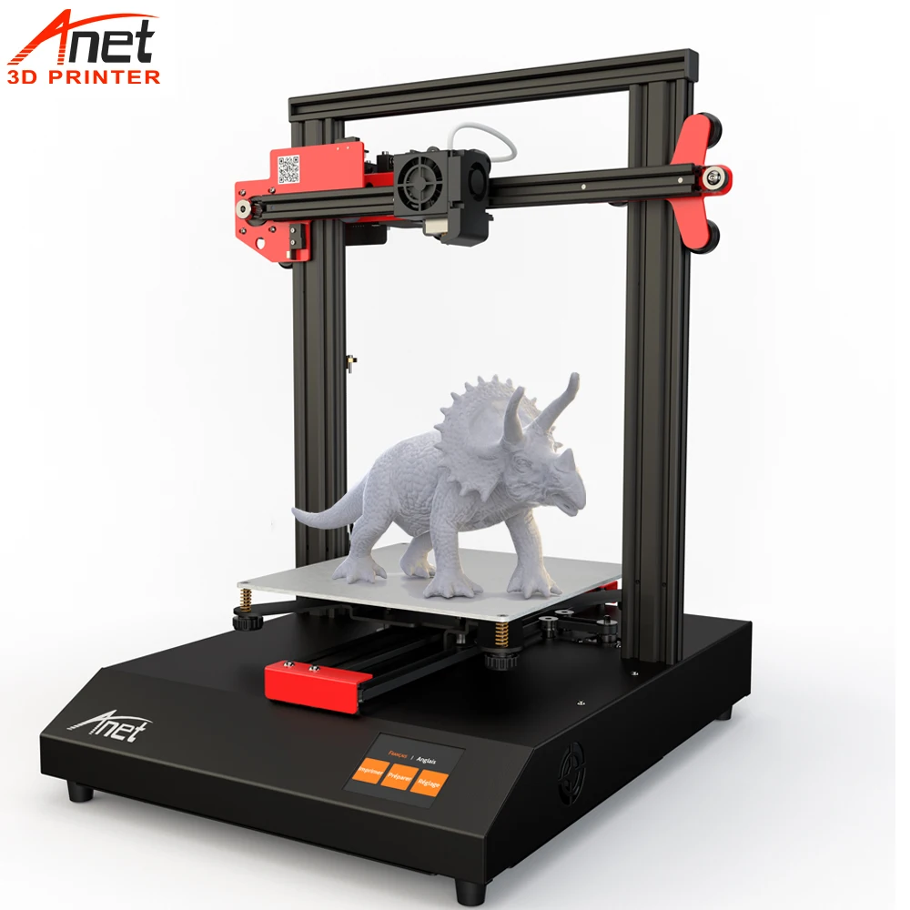 Новое поступление Anet ET4 2,8 ''сенсорный металлический каркас быстрый нагрев DIY 3d принтер 25 точек автоматическое выравнивание