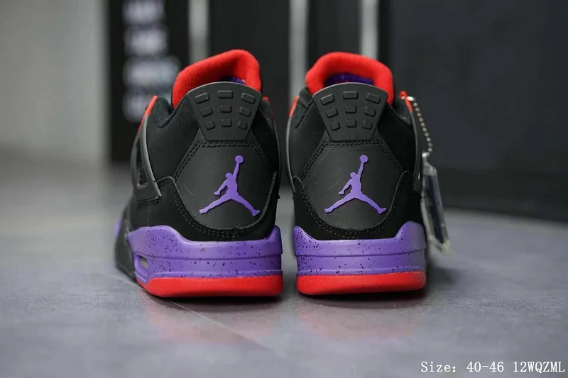 Новинка,, Jordan 4, Ретро стиль, мужская обувь, Баскетбольная обувь, кроссовки, синий, черный цвета, AJ4, спортивная обувь, 308497-140