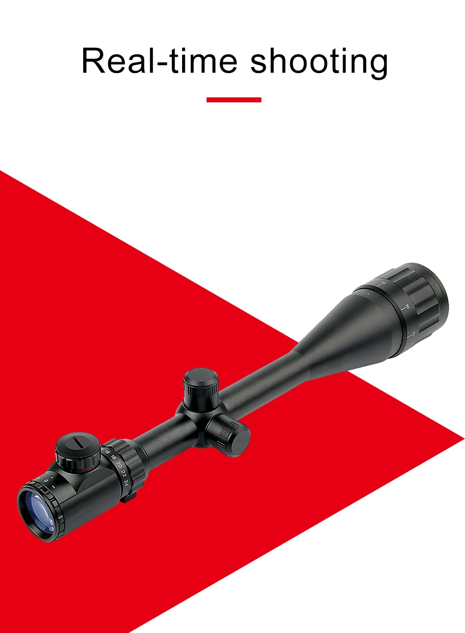 6-24X50 AOE Riflescopes Охота Красный Зеленый с подсветкой визир прицела прицел для винтовки Luneta Para Rifle Caza