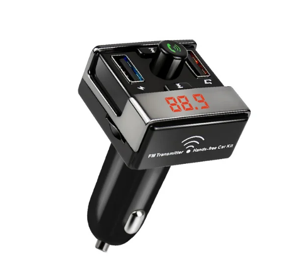 50 шт. автомобильный Bluetooth громкой связи fm-передатчик MP3-плеер телефон двойной USB зарядка поддержка 12 в 24 В горячая распродажа