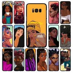 MaiYaCa 2bunz Melanin Poppin Aba черный для девочек Африканский чехол для телефона samsung Galaxy S9 S10 Plus S10E S6 S7 S8 S9 S9Plus