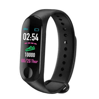 

New M3 PLUS Men Women Smart Wristband Sport Waterproof Pedometer Fitness Tracker Blood Pressure Sleep Monitoring Smart Bracelet