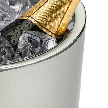 

Double-Layer Stainless Steel Wine Barrel, Stainless Steel Ice Bucket Keeps Wine Cold for Several Hours