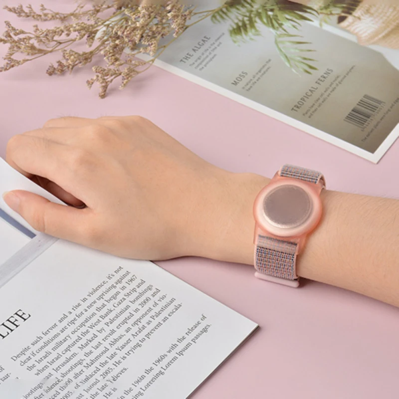 Case For Apple AirTags TPU Nylon Strap Air Tag Anti-Scratch Bracelet Protective Cover Shell For AirTag Children Watch Strap 2021