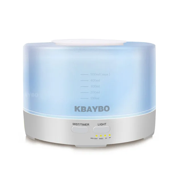 

Ultrasonic 500 ml Air Aroma humidifier, 7-color LED light Bluetooth Aromatherapy electric diffuser