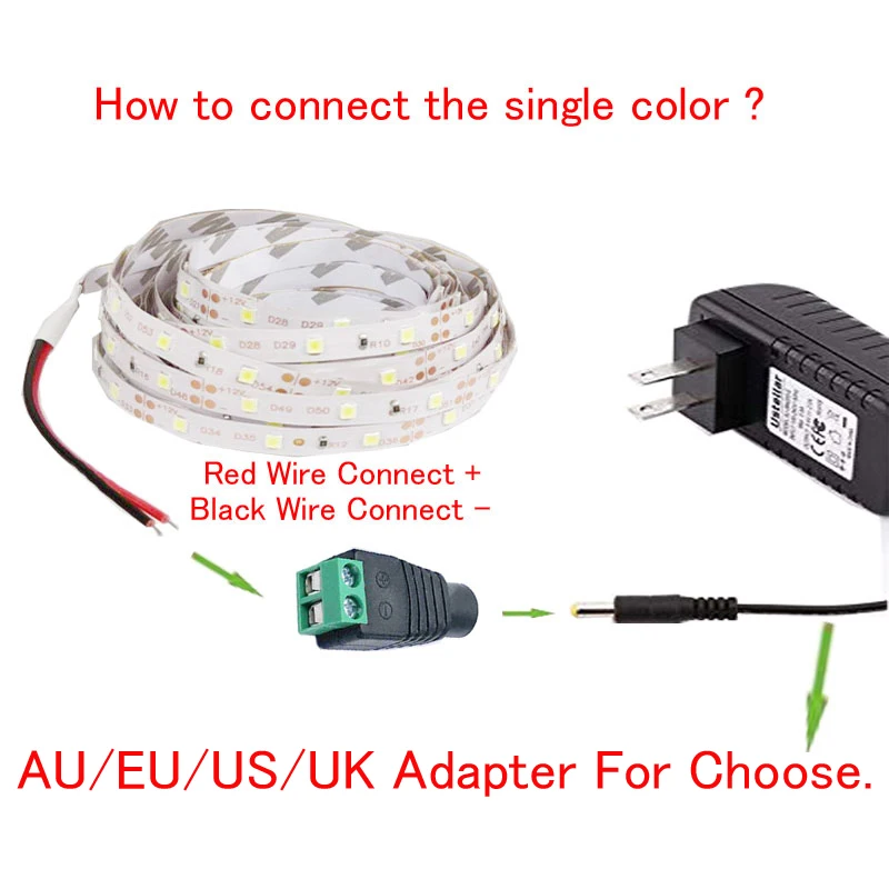 LED Strip Light 1M 2M 3M 4M LEDs Dimmable DC 12V 60LEDs/M Indoor Decorative Tape White Blue Red TV Festival LED Strip Lighting - 5