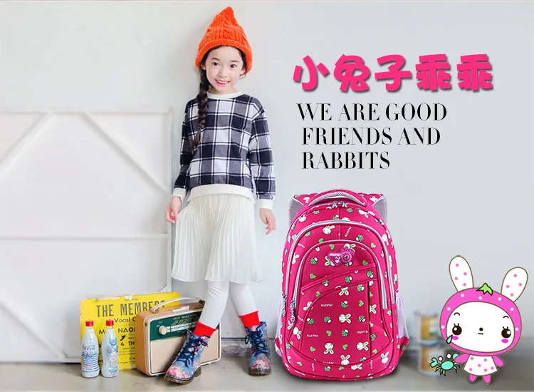 School Children Cartoon Bags Elementary School Backpack For Girls Orthopedic Backpacks Kids Schoolbag Backpack Mochila Infantil