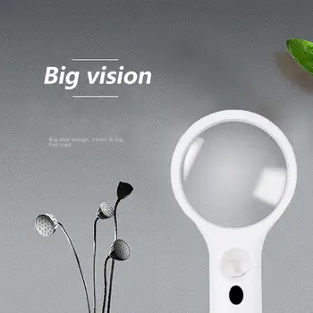 

3 LED Light 45X Magnifier Handheld Reading Magnifying Glass Lens Loupe
