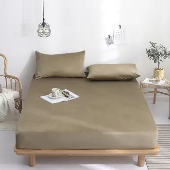 

Winter Warm Flannel Bed Mattress Set with Elastic Band Polyester Sheets 1pcs Fitted Sheet 150*200/180*200cm Bedsheet High 25cm