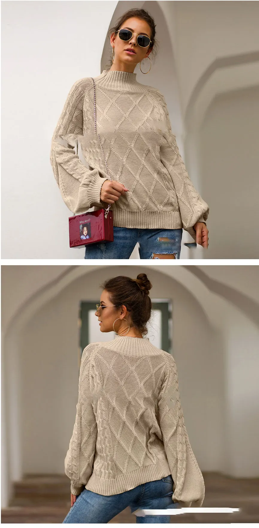 Для беременных женщин зимний длинный дизайн водолазка свитер для беременных плюс размер рукав «летучая мышь» А-силуэт трикотажные
