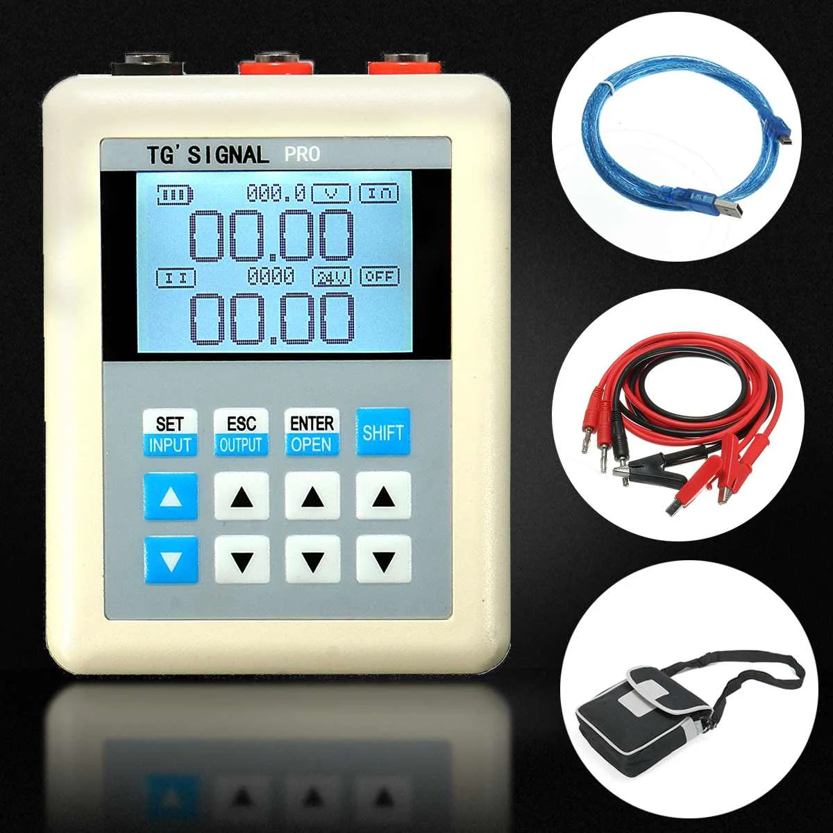 4pcs 4-20mA Signal Generator 24V Current Voltage Signal Generator 4-20mA Signal Source Transmitter 0-10V PLC Calibration