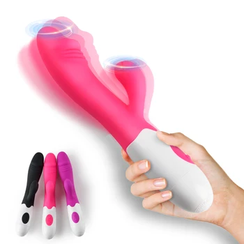 sex toys for woman Vibrator G Spot Dildo Dual Vibration Female Vagina Clitoris Silicone Waterproof  adult sex toys 30 Speed 1