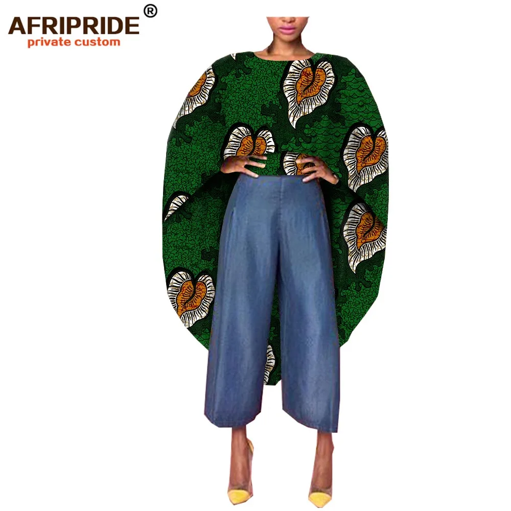 Африканская Вощеная Модная рубашка+ пальто Женский комплект AFRIPRIDE индивидуальный плащ длиной до середины икры+ обычная длинная рубашка повседневный комплект A1926005