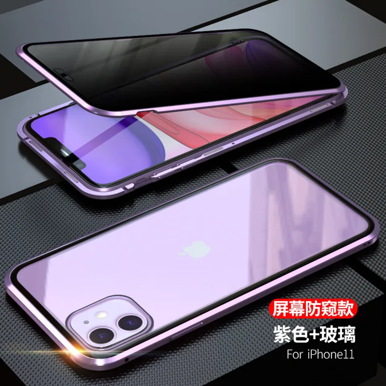 360 Полный Магнитный чехол для iPhone 11 Pro Max Body защитный двухсторонний чехол из закаленного стекла для iPhone 11Pro чехол