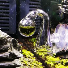 Akwarium CO2 Tester uwagi wyczyść szkło Drop Checker roślina akwariowa akcesoria z przyssawką tanie tanio glass drop checker