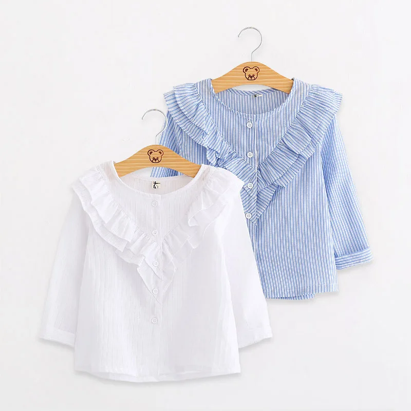 

A Generation of Fat CHILDREN'S Shirt 2018 Childrenswear GIRL'S Shirt Spring New Style Embroidered Children GIRL'S Shirt