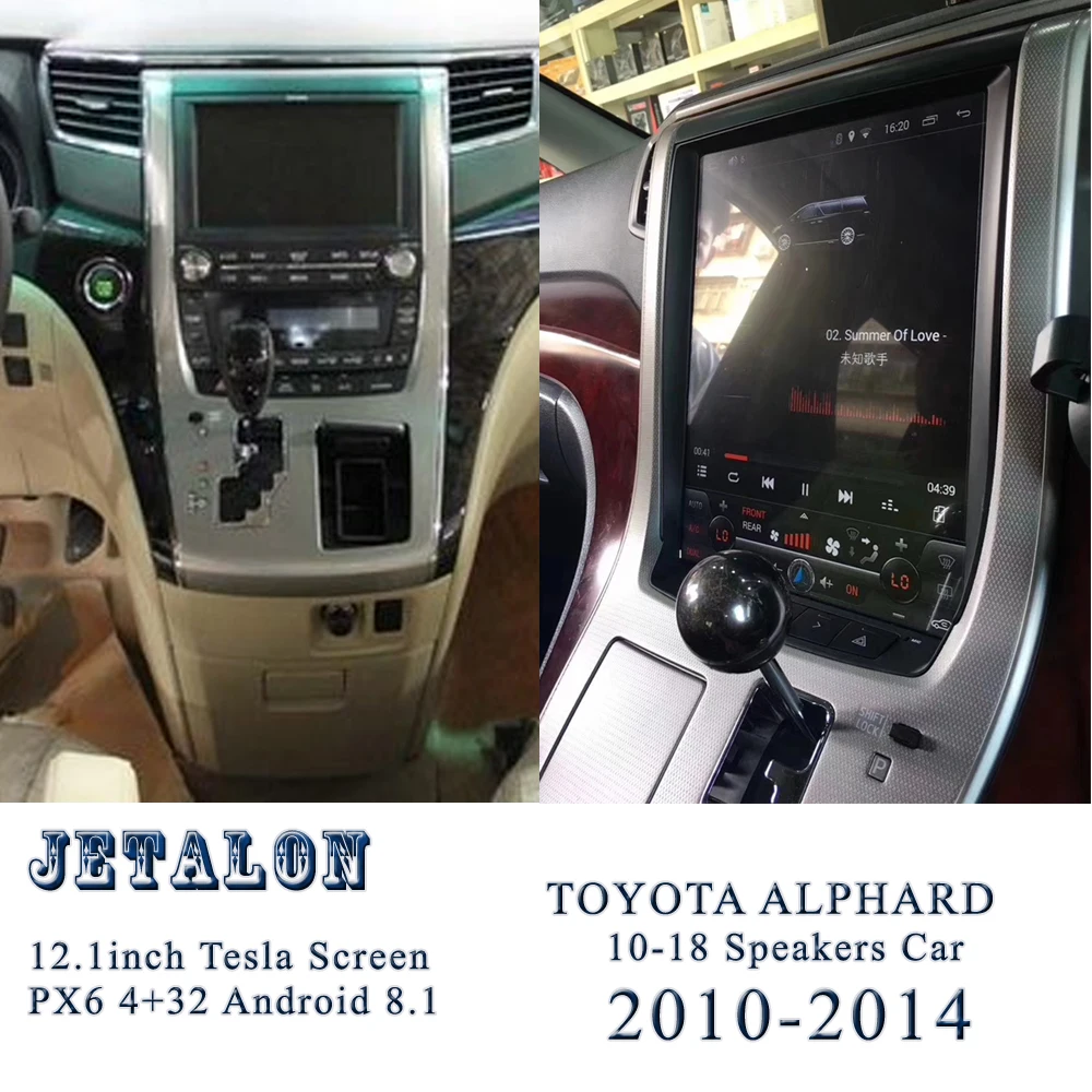 12," вертикальный экран Автомобильный Радио плеер для Toyota Alphard 20 серии gps навигация tesla головное устройство Android 8,1 Автомобильный мультимедийный
