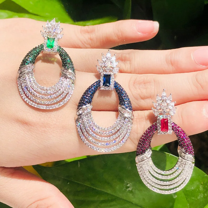Indian Earrings Big Maroon Jhumka Fashion Jewelry Designer Earrings For  Women | eBay