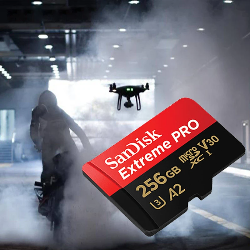 Карты памяти SanDisk Extreme Pro Micro SD Card 64 Гб 128 ГБ 256 microSDXC U3 V30 A2 слот для карт до 170 МБ/с.