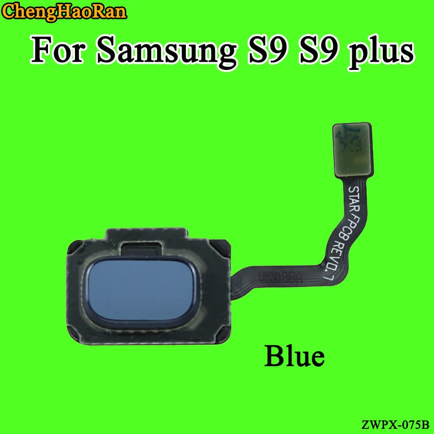 ChengHaoRan для samsung S9 G960F S9 plus G965F дактилоскопический сканер сенсор разъем гибкий кабель в сборе крепежные части замена