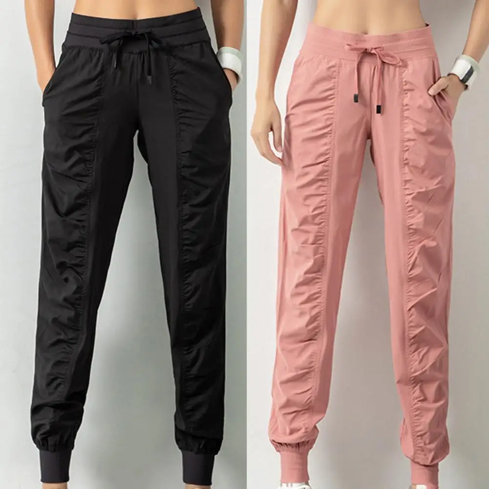 Hot Sales！high Waist Solid Color Women's Sweatpants Casual Drawstring  Ankle-tied Slim Trousers Women Pants Running Sport Joggers - Pants & Capris  - AliExpress