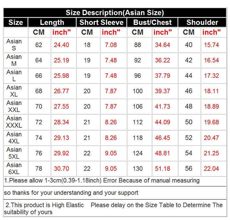 800上衣T恤尺码表